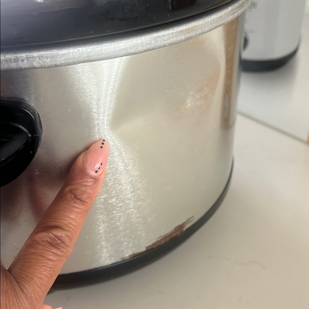 Crock-Pot Silver and Black Slow Cooker - Picture 3 of 4